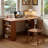 Brown Rectangular Solid Wood Desks-108339158