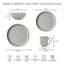 Elements Light Grey Coupe 12Pc Tableware Set-654701366