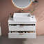 Meuble-lavabo simple 31,5 po avec lavabo vasque en céramique et armoire de rangement large 31,5 po