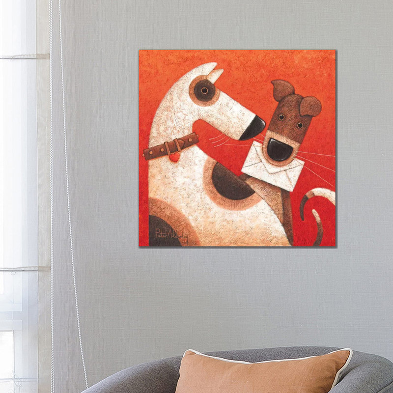 You've Got Mail by Peter Adderley - Painting on Canvas, Wrapped Canvas, 66.04cm H x 66.04cm W x 3.81cm D