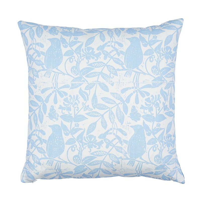 Schumacher x Molly Mahon Bird & Bee + Fern Pillow