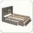 Platform Bed Storage Headboard Eight Drawers Practical Functional Space-Saving Design,Queen