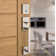 San Clemente Handleset with Deadbolt and Halifax Door Lever and Rosette