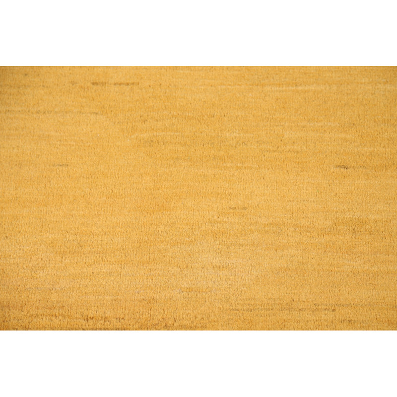 Tapis jaune moderne Gabbeh 3 x 5
