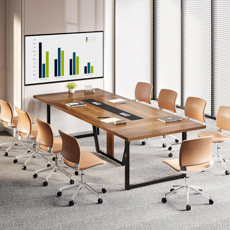 Grande table de conférence 94,5 "pour 8 à 10 personnes