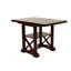 Table de salle à manger moderne en placage de cerisier moderne avec rallonge et tablette inférieure, idéale pour la salle à manger, pouvant accueillir 6 tablettes-389902051