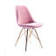 Chaise d'appoint rembourrée en velours Lougenia-1723725725