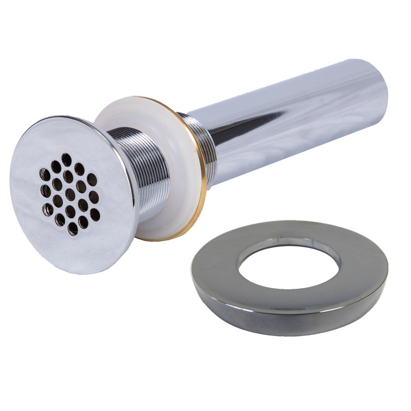 Drain d'évier de salle de bain Grid, Chrome