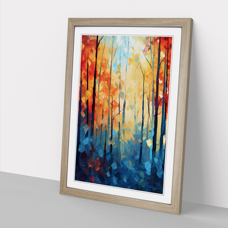 Single Picture Frame Wall Art, 34cm H x 25cm W, Oak Framed