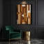 Abstract Shapes 95 Brown Canvas Wall Art-1919330681