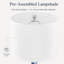 Abat-jour cylindrique blanc 9 "H