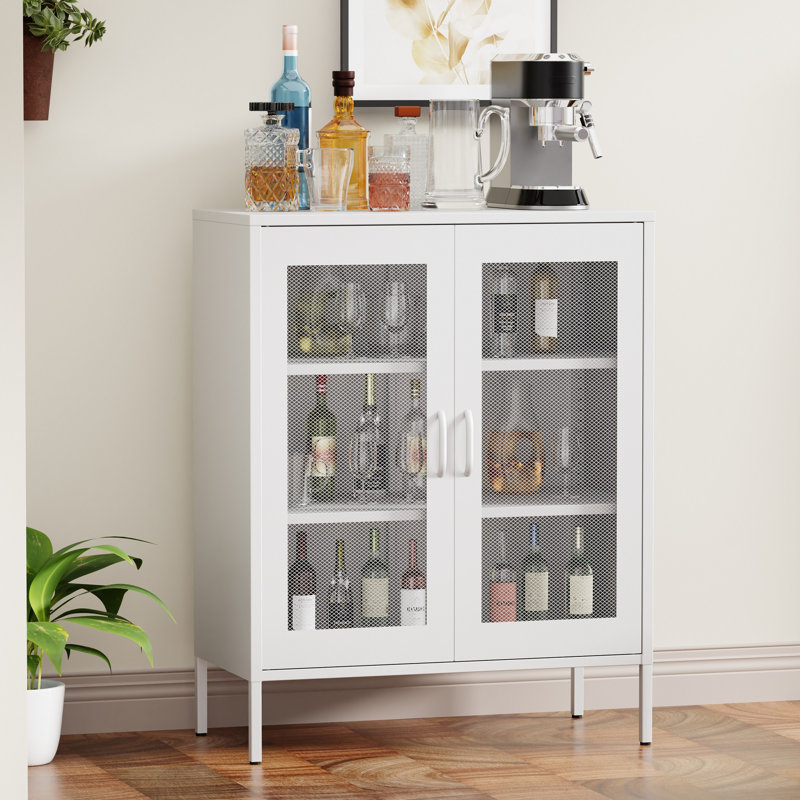 31.5'' Wide 3 - Shelf Storage Cabinet, White