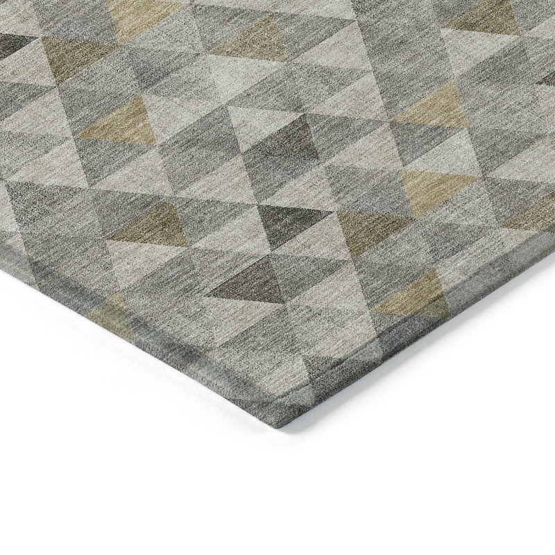 Khiri Geometric Rug, Rectangle 1'8" x 2'6"