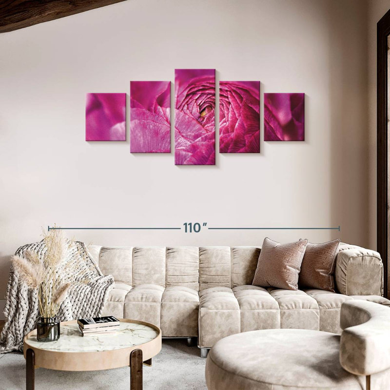 Ranunculus Abstract, 36" H x 80" W