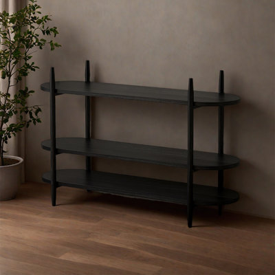 Console ouverte et minimaliste en bois