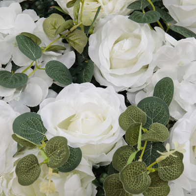40cm Faux Rose Plant in Planter