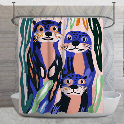 Rideau de douche Otters - Animal Tropical