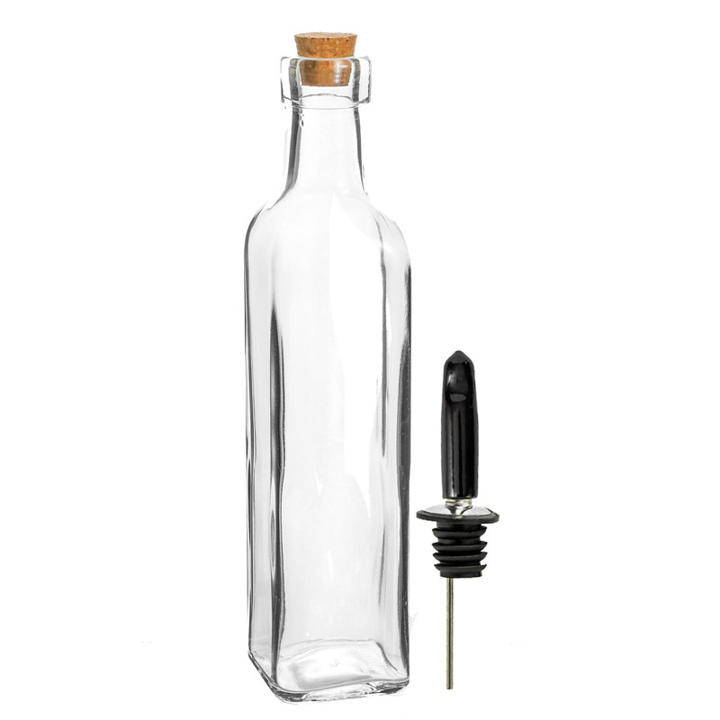 Glass Oil & Vinegar Cruet Set