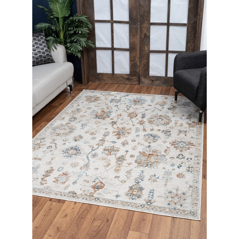 Hette Oriental Indoor Rug, Rectangle 5'3" x 7'3"