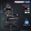 GTPLAYER PC & Racing Game Chair-129418323