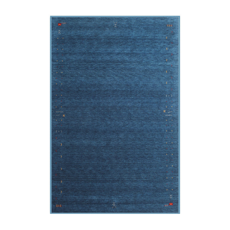 Tapis de zone violet/rouge contemporain, Rectangle 2 pi x 3 pi