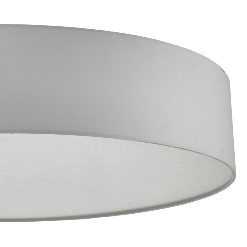 Ansonia Fabric Flush Mount, Grey