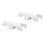 Prime-Line Sash Lock, Diecast, White, Used On Vertical and Horizontal Sliding