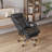 Ergonomic Office Chair with Footrest, Massage Vibration Function, Faux Leather Upholstery and 360° Swivel