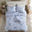 Ensemble de courtepointe réversible à motif floral 4 pièces pour lit double/queen avec coussin décoratif 229 x 229 cm-135278204