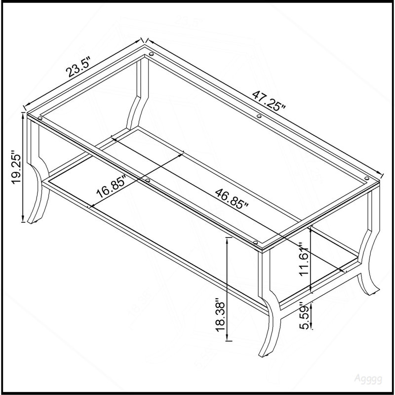 Ensemble de tables basses 3 pièces Seroff