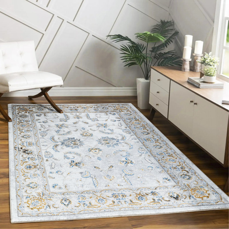Tapis multicolore, Rectangle 7 pi 10 po x 9 pi 10 po