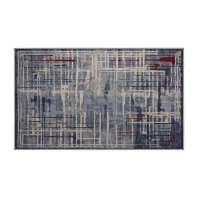Tapis gris soyeux et moelleux
