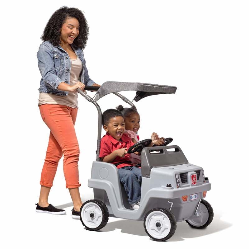 Step2 Side-by-Side Gray Push Around SUV All-Terrain Push Ride On Toy