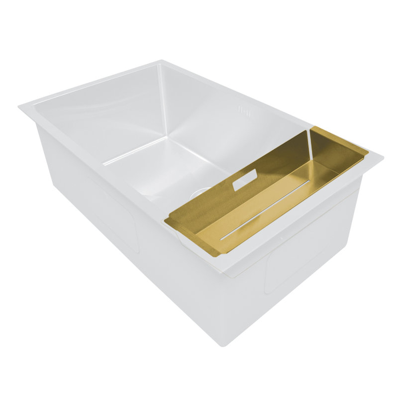 Whitehaus Collection Stainless Steel Colander, Brass