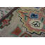 Tapis ivoire antique en laine crocheté antique