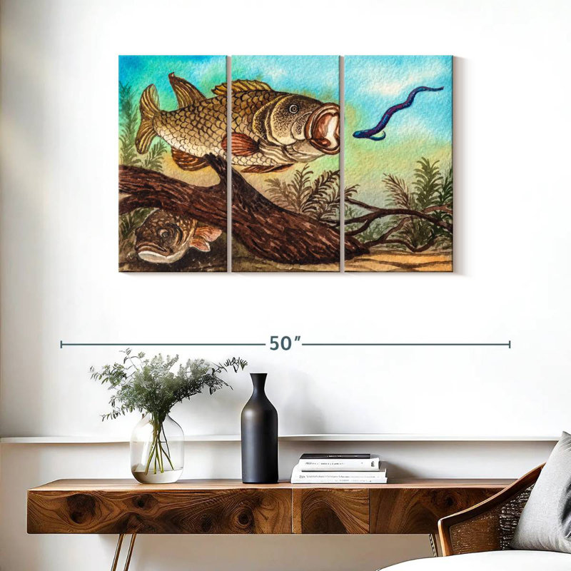 Brampt Largemouth Bass, 24" H x 38" W
