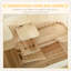 Cage à hamster en bois à 3 niveaux avec plateau ouvrant, porte avant et tablette de rangement pour petits animaux-116521592