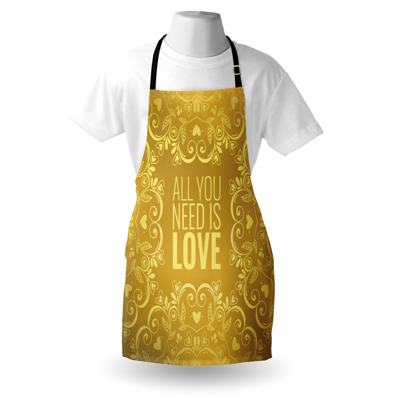 No Pattern Bib Apron