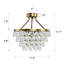 Deonta 5-Tier Dimmable Semi-Flush Crystal Chandelier-1431166250