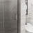 34"X 72" Bifold Frameless Glass Shower Door 1/4 Inch Tempered Clear Glass Pivot Swing Shower Panel-112492188