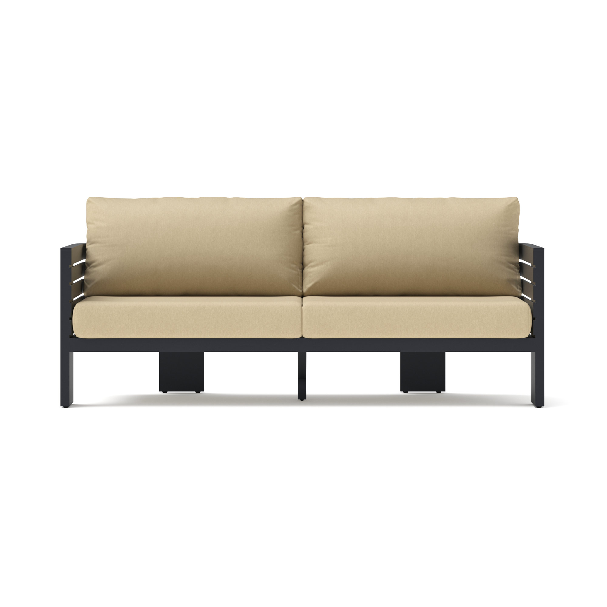 Ari 80In Outdoor Patio Sofa, Maxim Beige