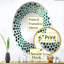 Montagnes - Montagnes - Percolations vertes - Miroir mural à pois - MIR109795 - Ovale-95180375
