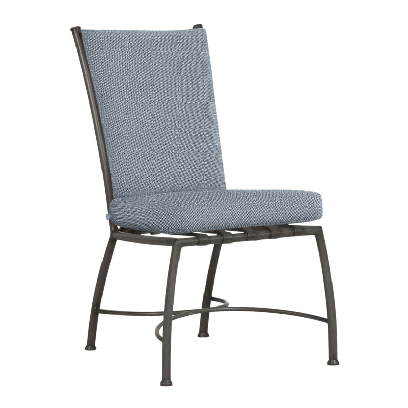 Chaise d'appoint en aluminium Majorca, Chambray Rollo, Welt