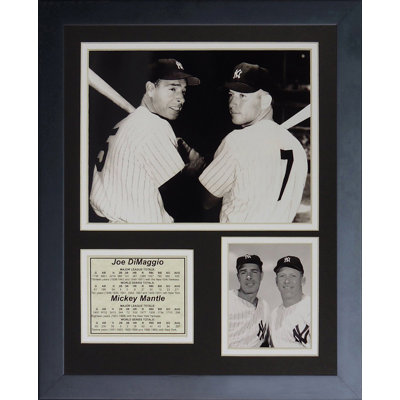 Souvenirs encadrée mickey dimaggio et manteau joe