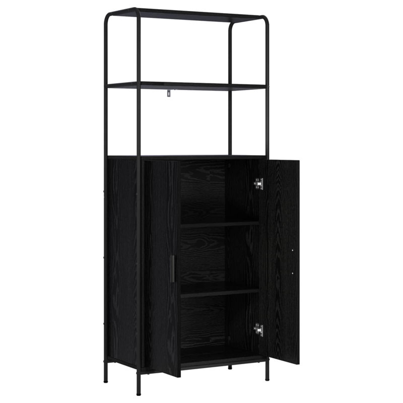 65cm Sideboard, Black Oak