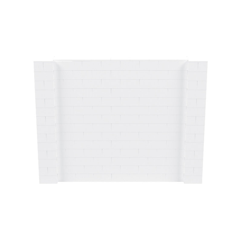 Ensemble mural de blocs géants 7 'T, H 84 po x L 108 po, Blanc