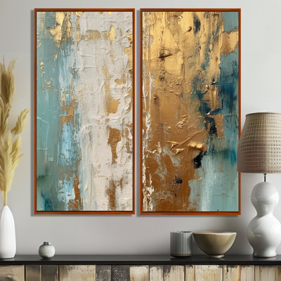 Gilded Daydreames VII - Minimalisme abstrait, impressions sur toile