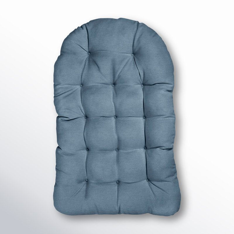 Outdoor Sunbrella Seat/Back Cushion for Egg Chair, Spectrum Denim