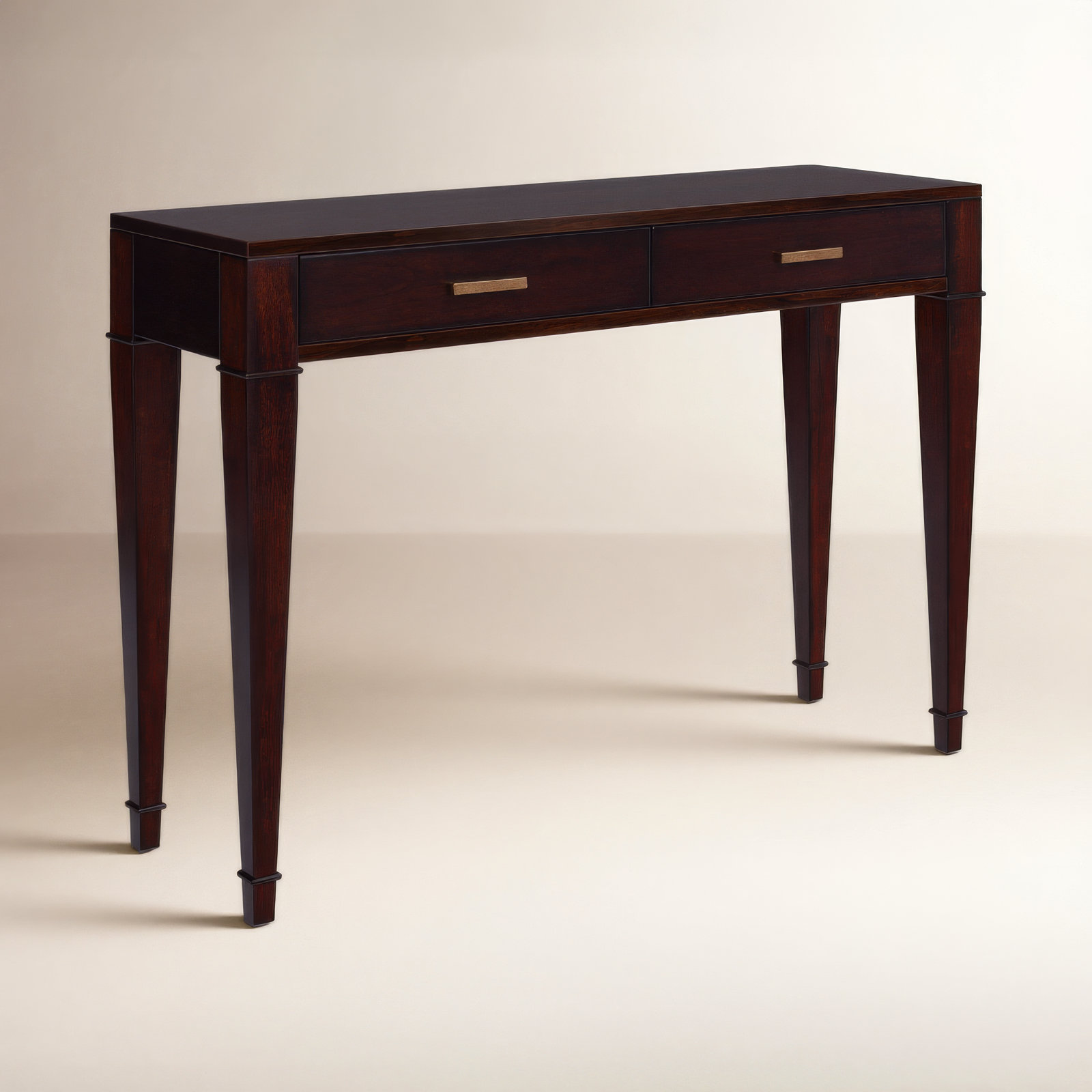 45" Console Table, Dark Cherry
