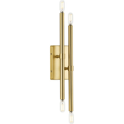 Manvell Steel Candle Wall Light
